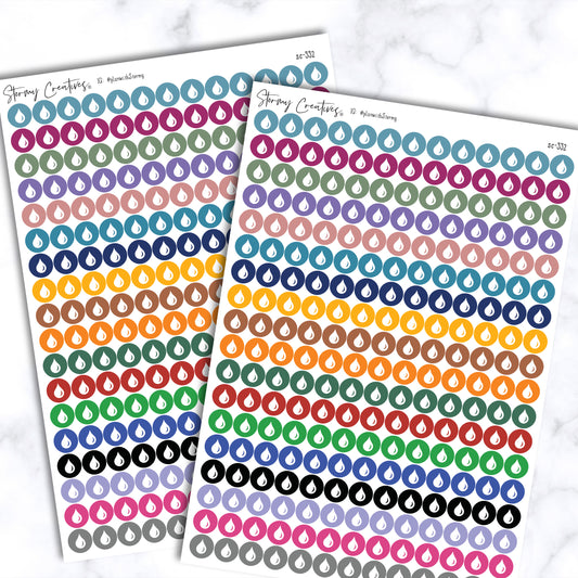Small Water Dot Stickers