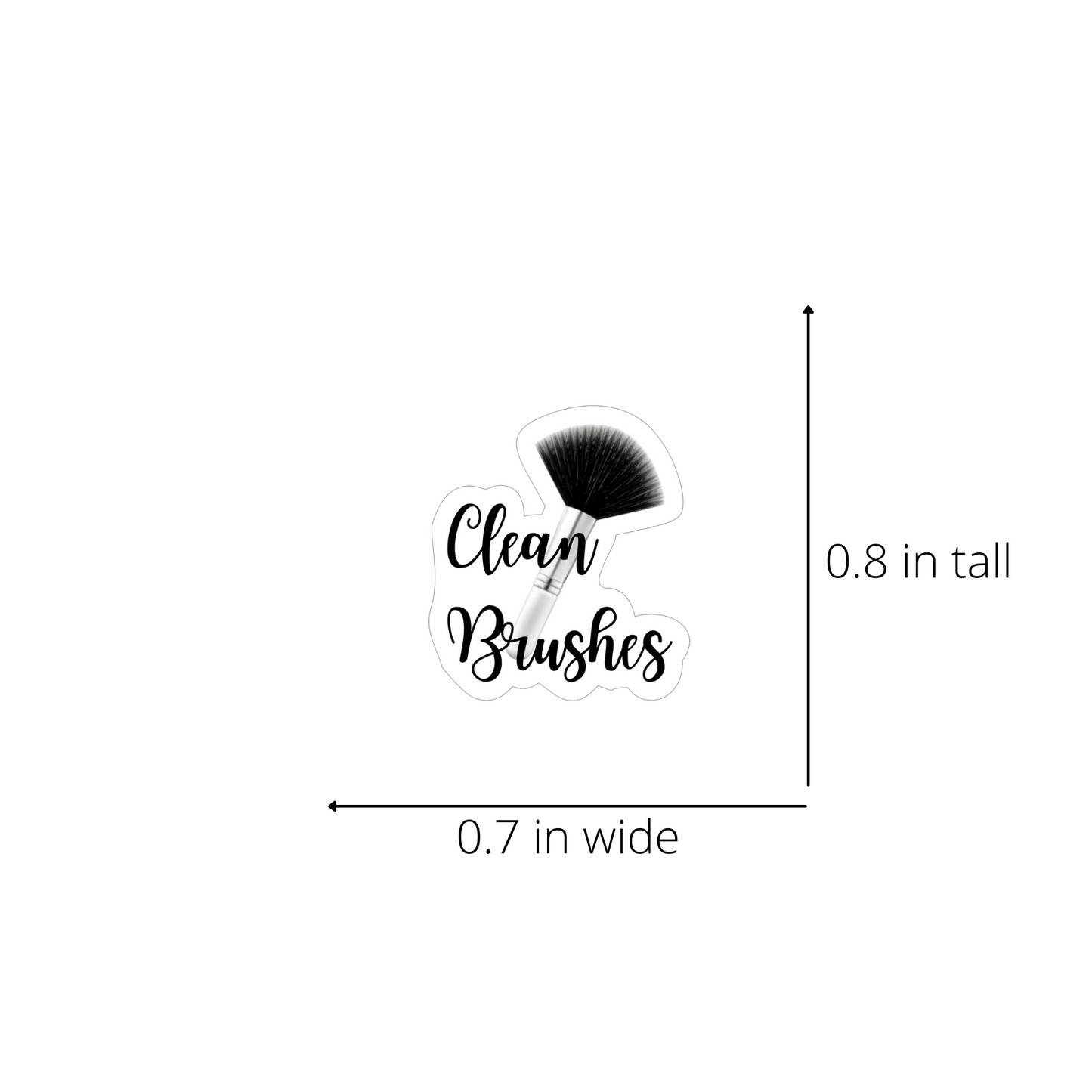 Clean Makeup Brushes Stickers