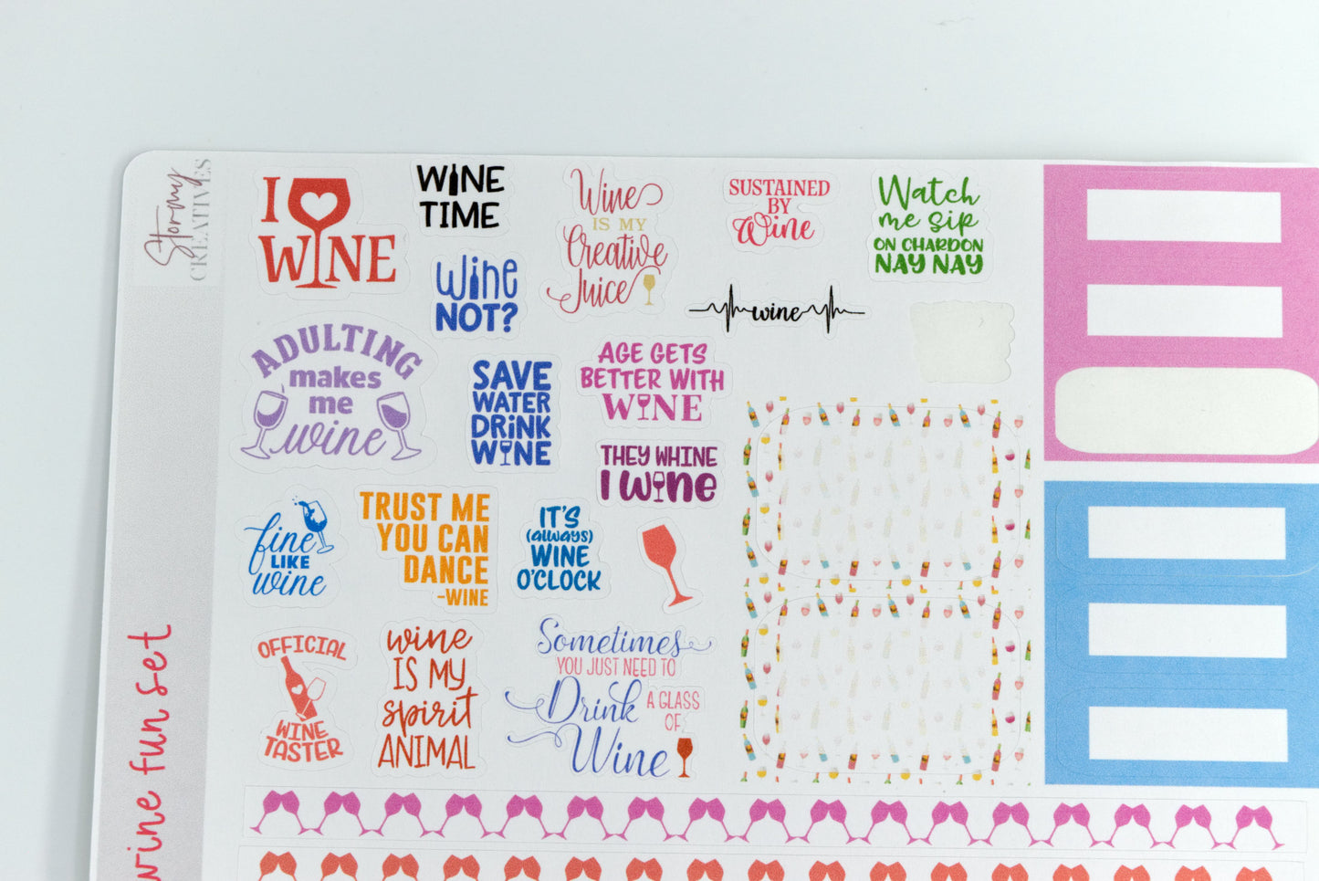 Wine Fun Set and Washi