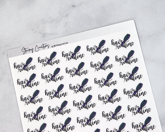 Hair Routine Stickers