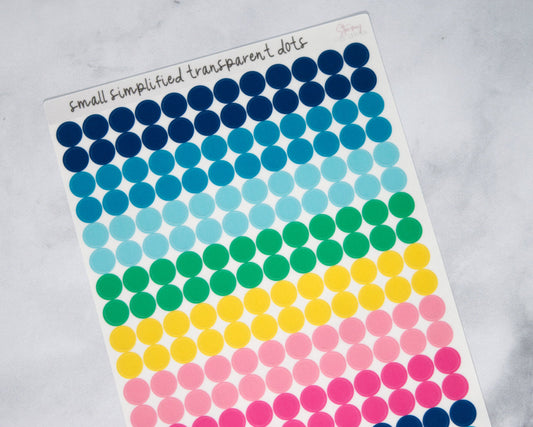 Small Dot Stickers - Simplified Planner