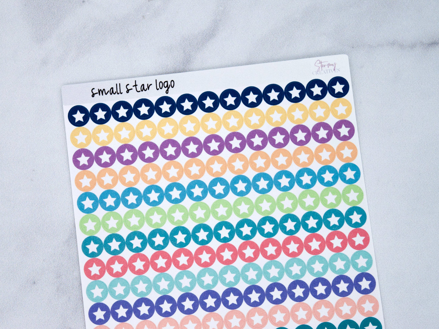 Small Star Dot Stickers