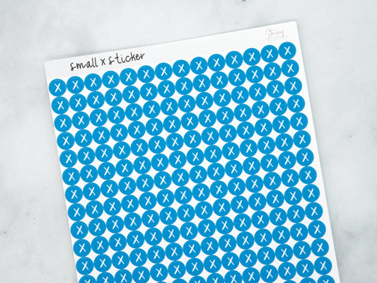 Small X Dot Stickers
