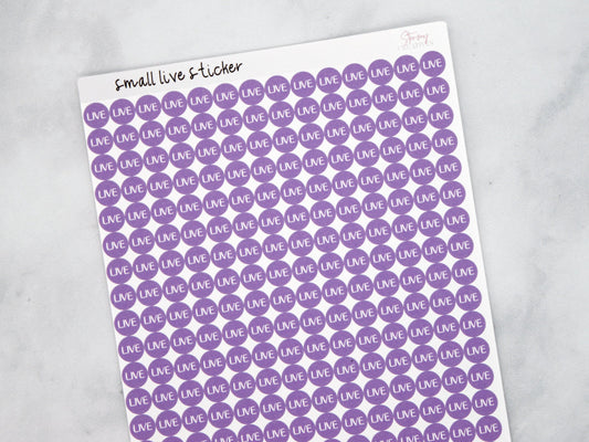 Small Live Dot Stickers