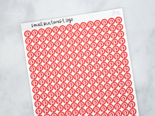 Small Pinterest Dot Stickers