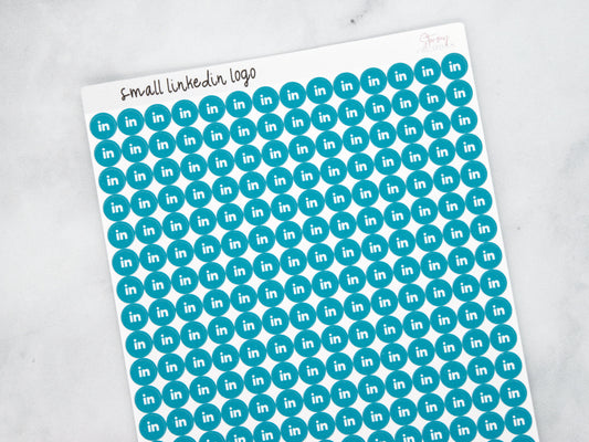 Small Linkedin Dot Stickers