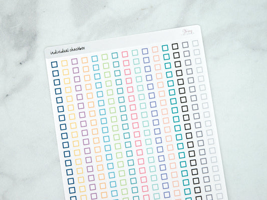 Individual Checklist Stickers