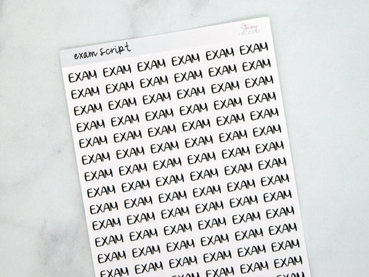 Exam Script Stickers