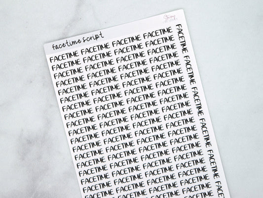 FaceTime Script Stickers