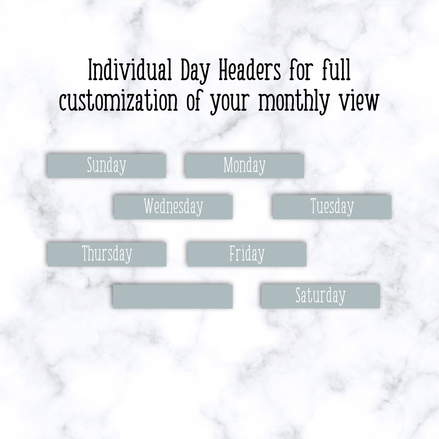 Monthly View Stickers - Erin Condren Classic Colors